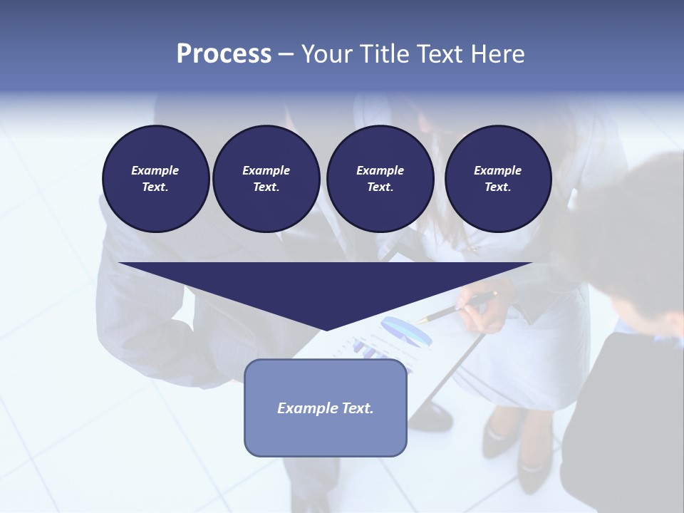Team Communication Businesswoman PowerPoint Template