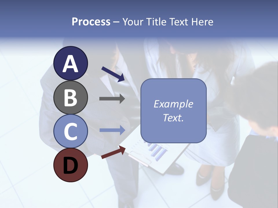 Team Communication Businesswoman PowerPoint Template