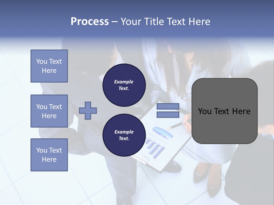 Team Communication Businesswoman PowerPoint Template