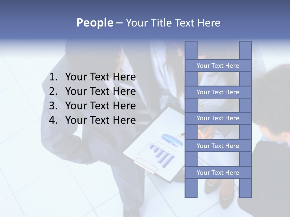 Team Communication Businesswoman PowerPoint Template