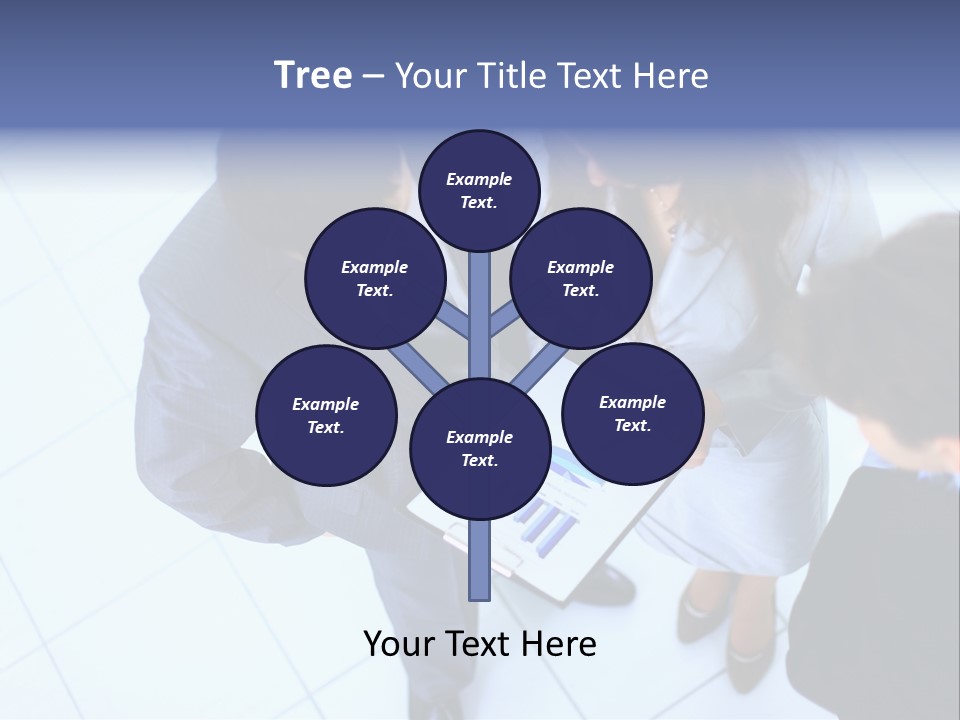 Team Communication Businesswoman PowerPoint Template