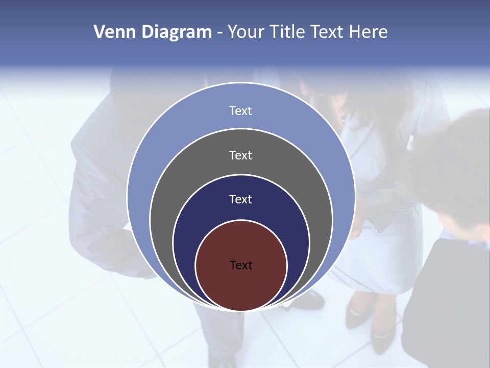 Team Communication Businesswoman PowerPoint Template