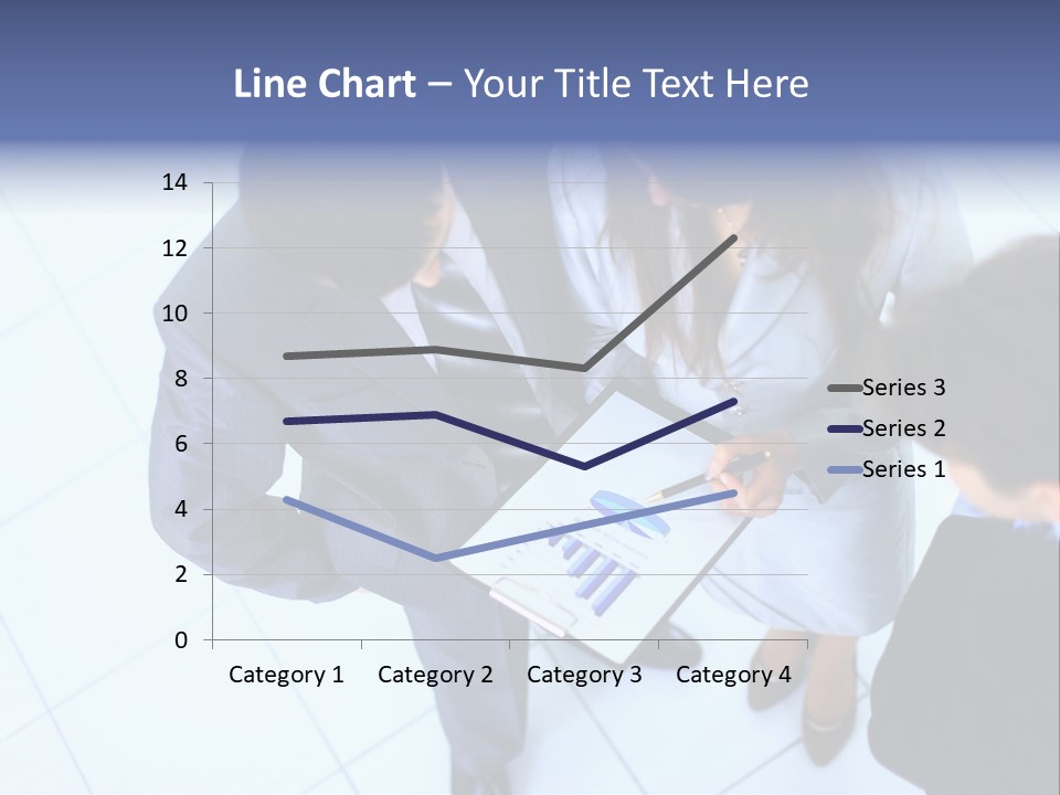 Team Communication Businesswoman PowerPoint Template