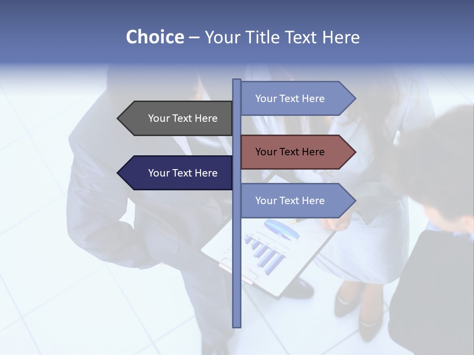 Team Communication Businesswoman PowerPoint Template