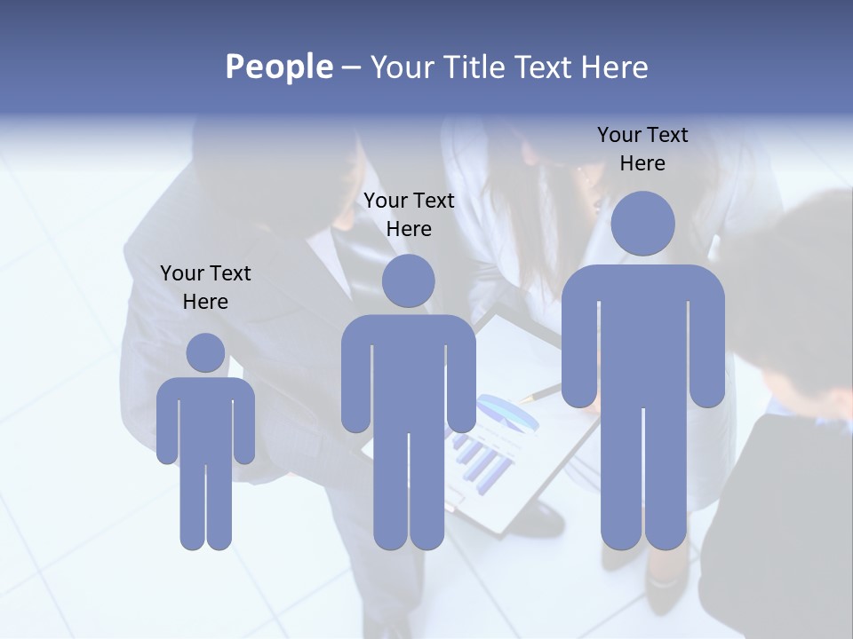 Team Communication Businesswoman PowerPoint Template