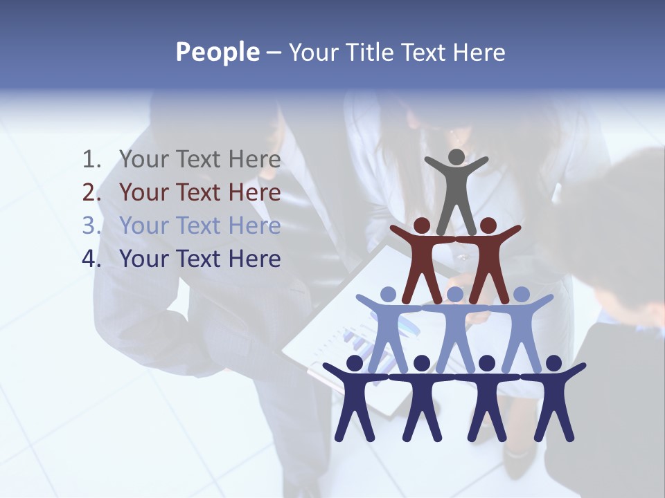 Team Communication Businesswoman PowerPoint Template