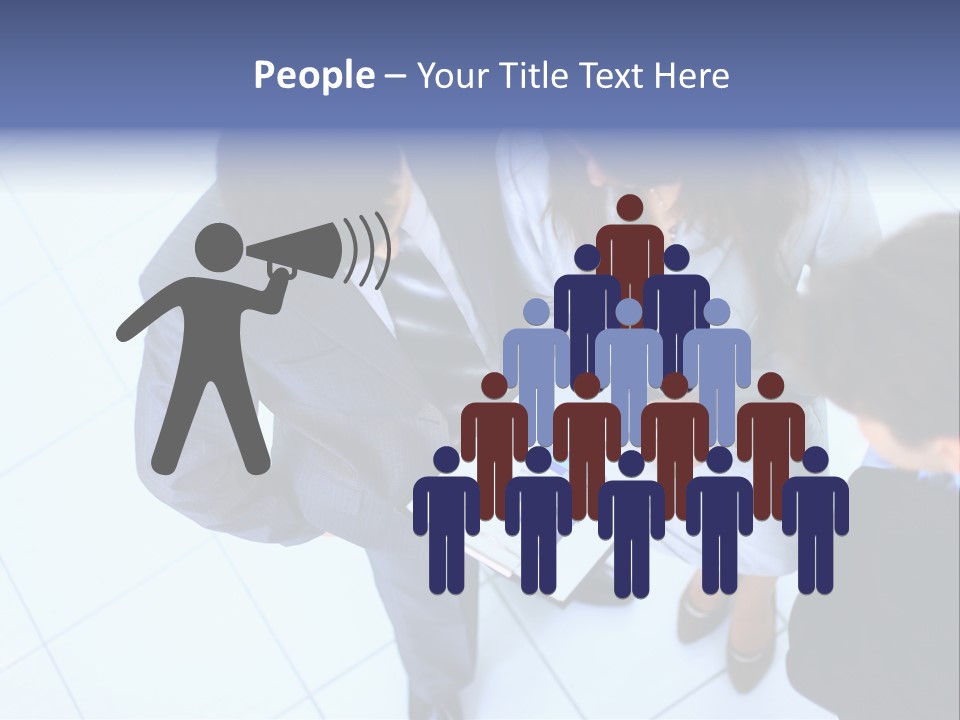 Team Communication Businesswoman PowerPoint Template