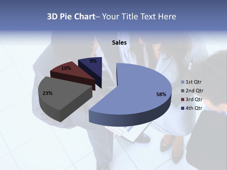 Team Communication Businesswoman PowerPoint Template