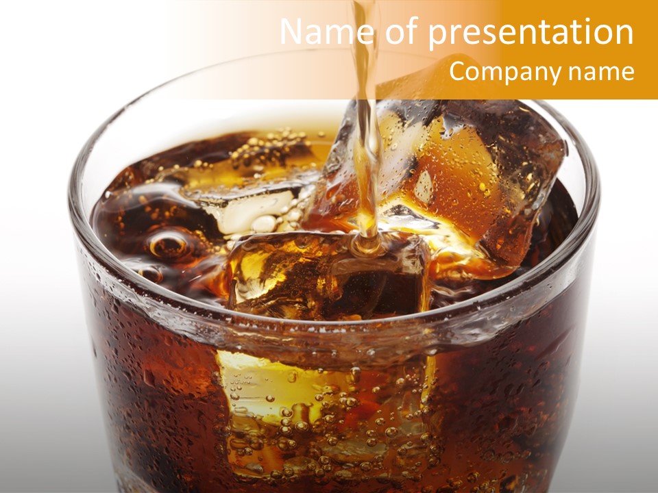 Fizzy Soda Pop Freshness PowerPoint Template
