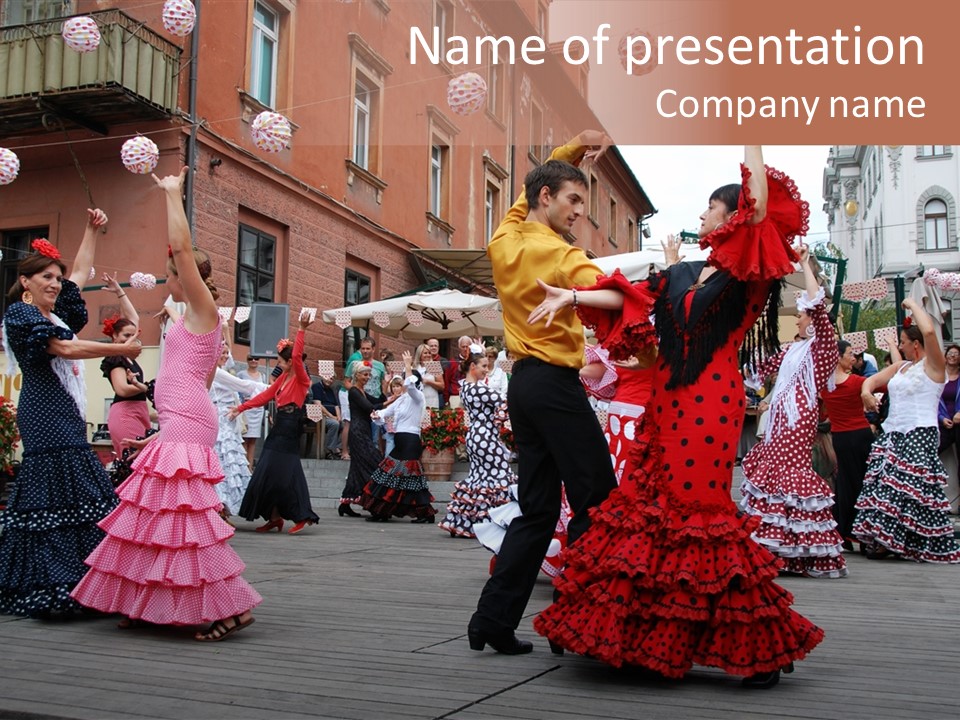 Dancers Culture Popular PowerPoint Template