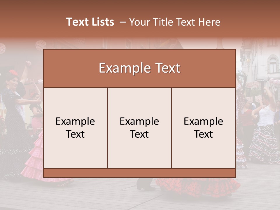Dancers Culture Popular PowerPoint Template