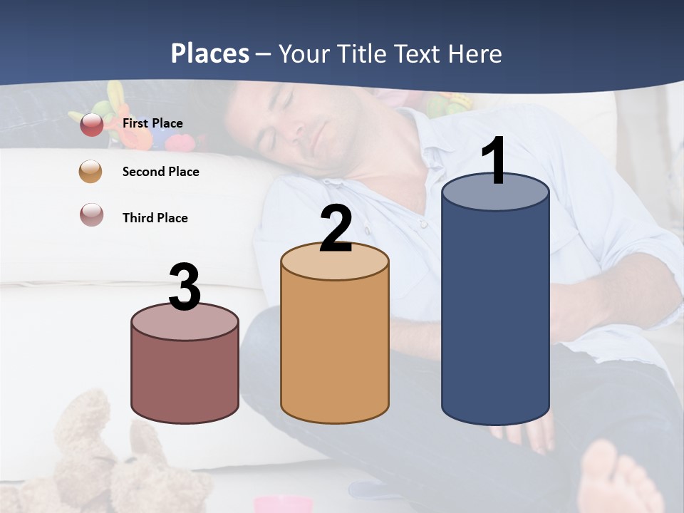 Mom Exhausted Toys PowerPoint Template