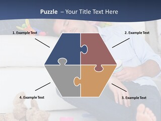Mom Exhausted Toys PowerPoint Template