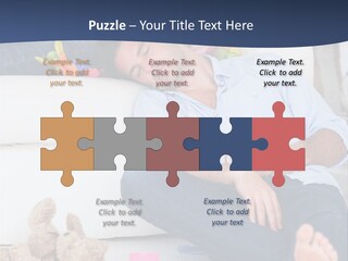 Mom Exhausted Toys PowerPoint Template