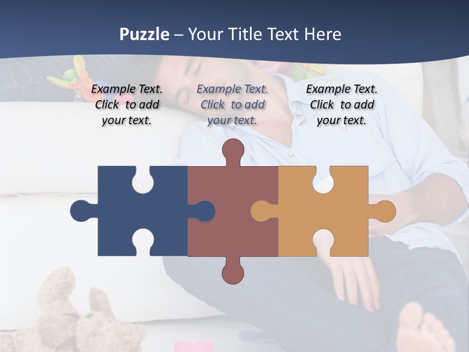Mom Exhausted Toys PowerPoint Template