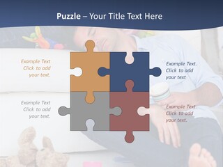 Mom Exhausted Toys PowerPoint Template