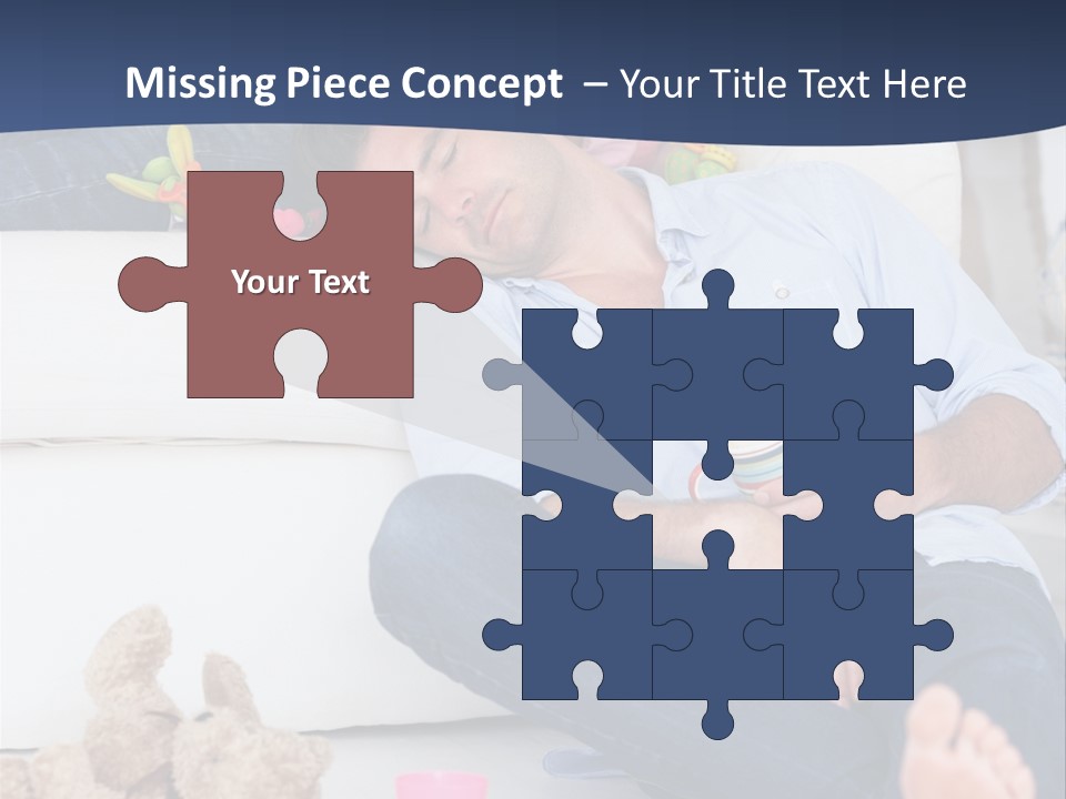 Mom Exhausted Toys PowerPoint Template