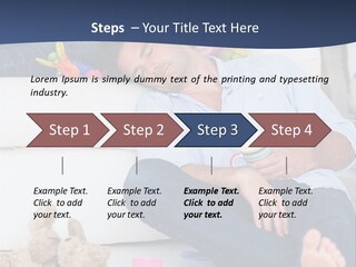 Mom Exhausted Toys PowerPoint Template
