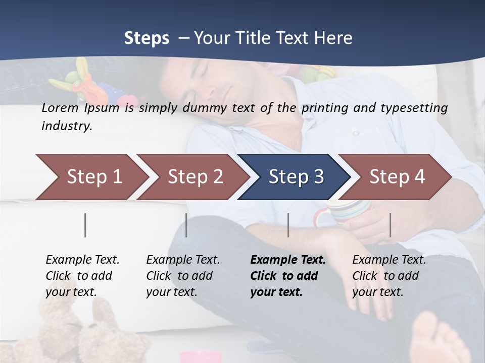 Mom Exhausted Toys PowerPoint Template