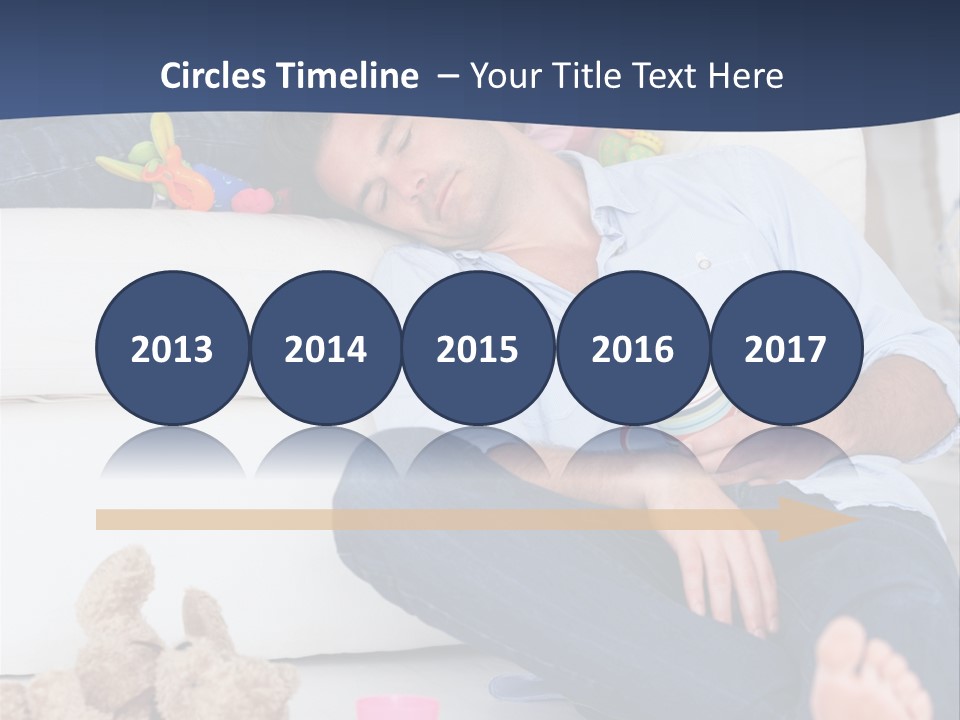 Mom Exhausted Toys PowerPoint Template