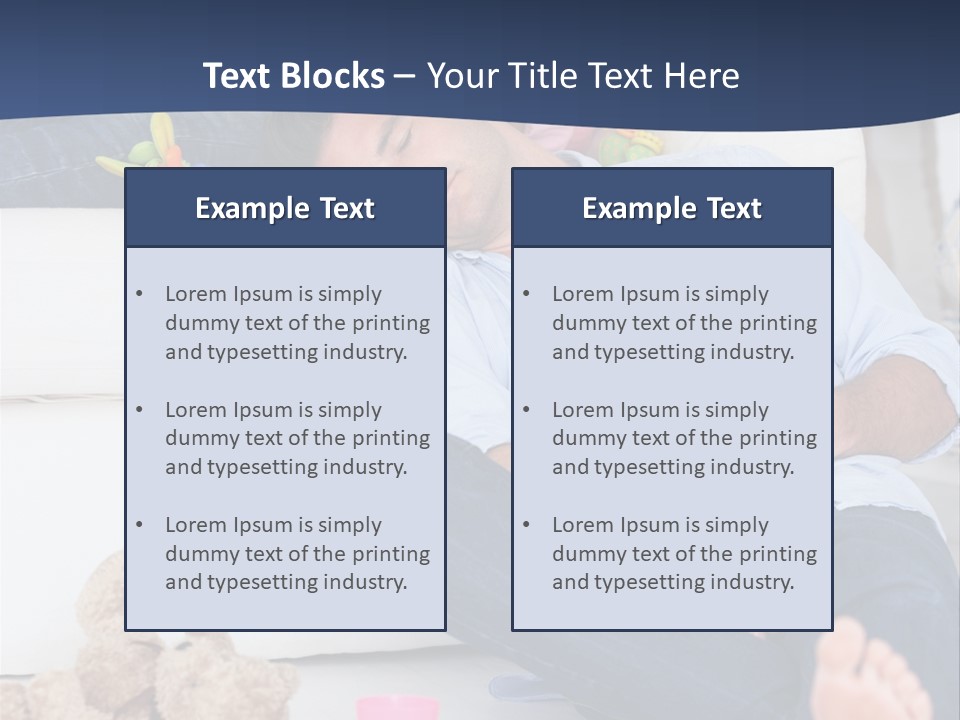 Mom Exhausted Toys PowerPoint Template