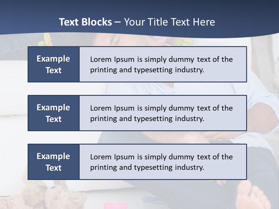 Mom Exhausted Toys PowerPoint Template