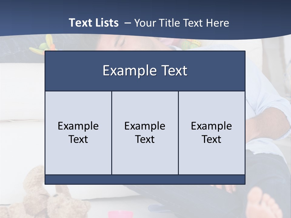 Mom Exhausted Toys PowerPoint Template