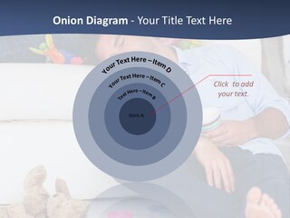 Mom Exhausted Toys PowerPoint Template