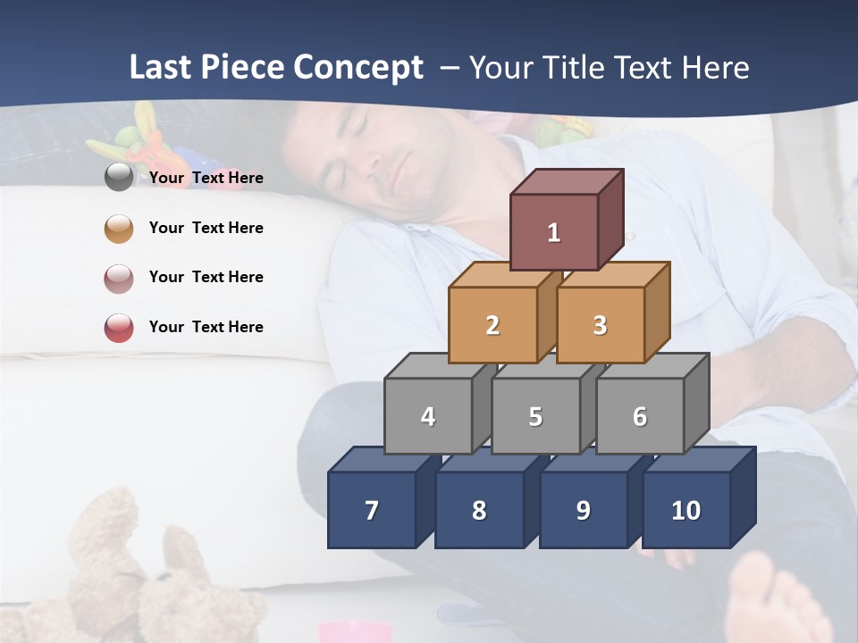 Mom Exhausted Toys PowerPoint Template