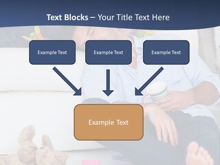 Mom Exhausted Toys PowerPoint Template