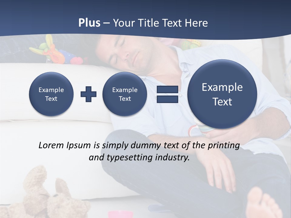 Mom Exhausted Toys PowerPoint Template