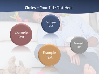 Mom Exhausted Toys PowerPoint Template