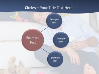 Mom Exhausted Toys PowerPoint Template
