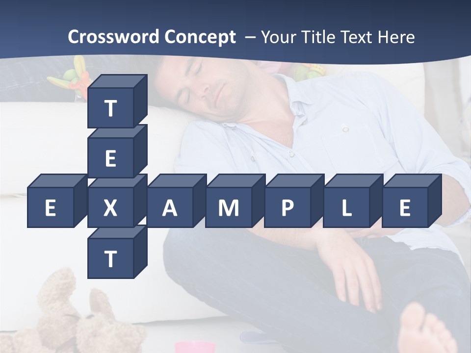 Mom Exhausted Toys PowerPoint Template