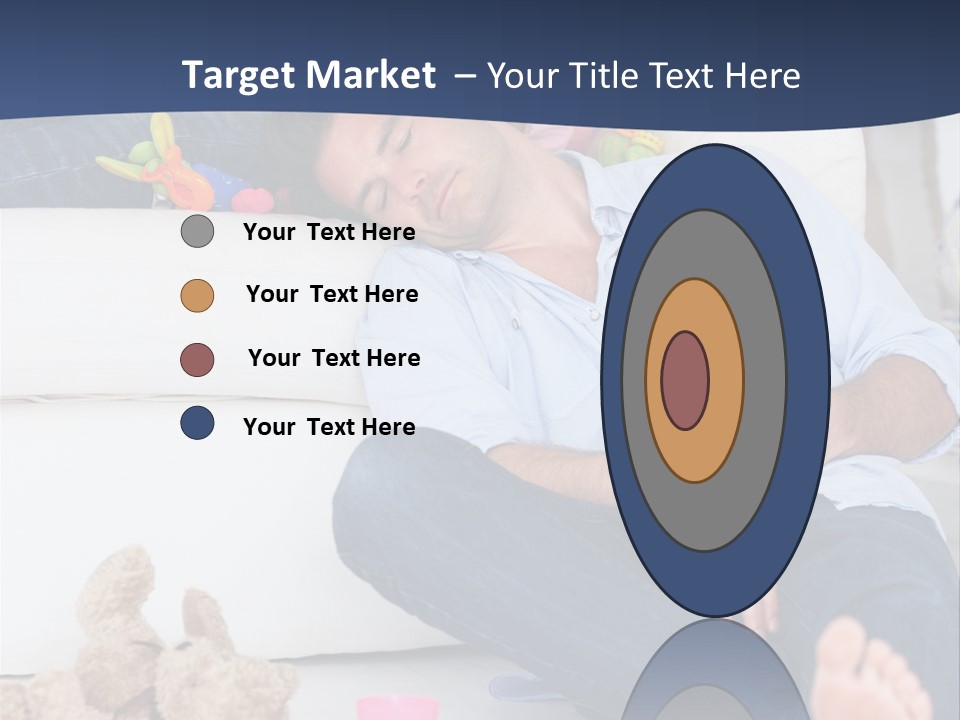 Mom Exhausted Toys PowerPoint Template