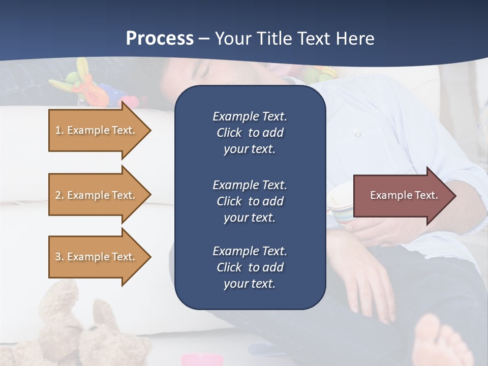 Mom Exhausted Toys PowerPoint Template