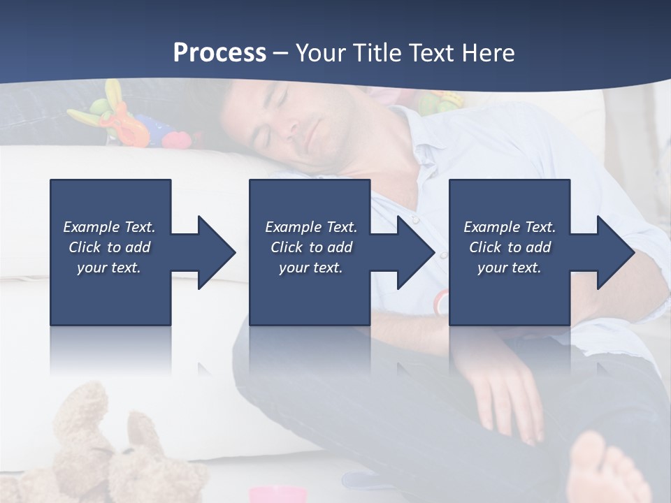 Mom Exhausted Toys PowerPoint Template
