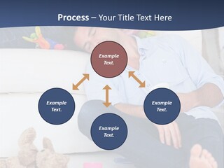 Mom Exhausted Toys PowerPoint Template