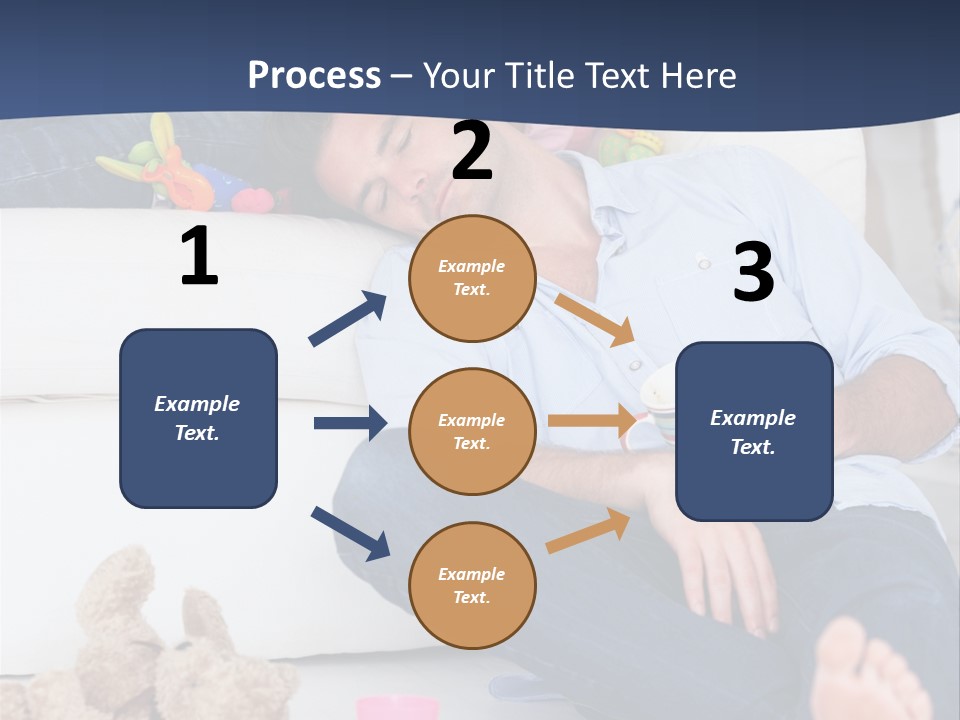 Mom Exhausted Toys PowerPoint Template