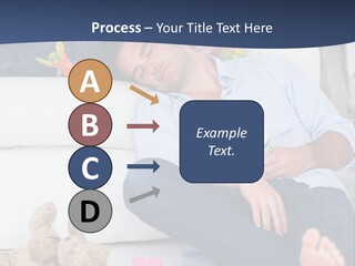 Mom Exhausted Toys PowerPoint Template