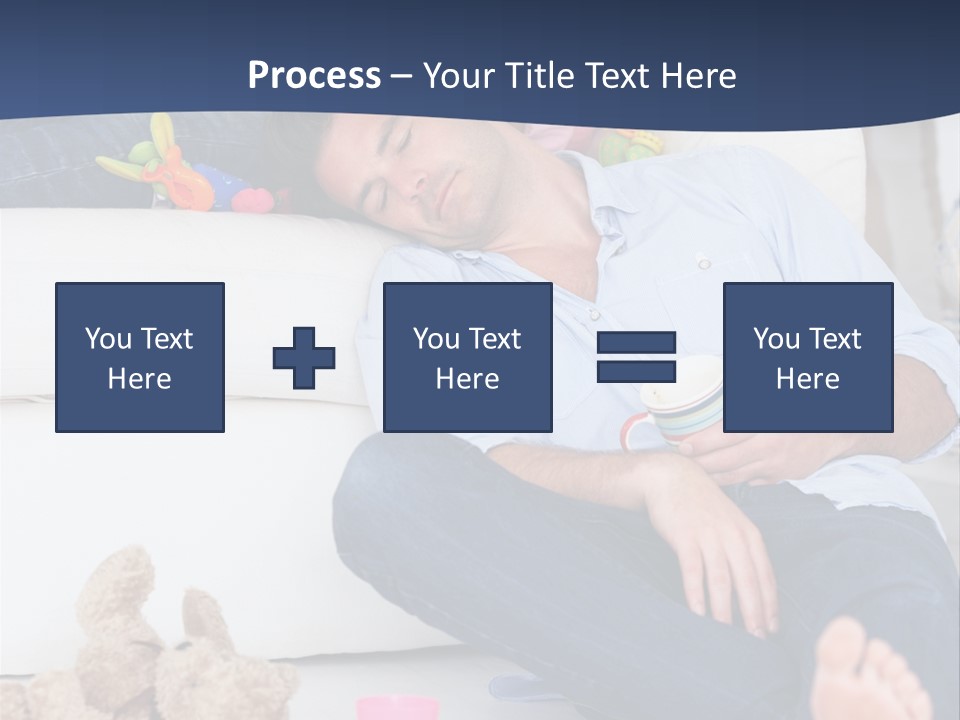 Mom Exhausted Toys PowerPoint Template