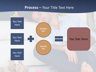 Mom Exhausted Toys PowerPoint Template