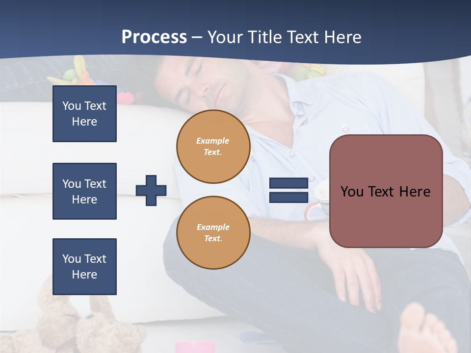 Mom Exhausted Toys PowerPoint Template
