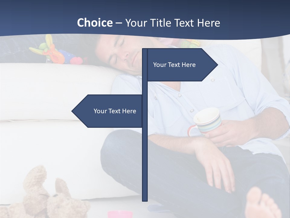 Mom Exhausted Toys PowerPoint Template