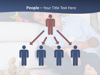 Mom Exhausted Toys PowerPoint Template