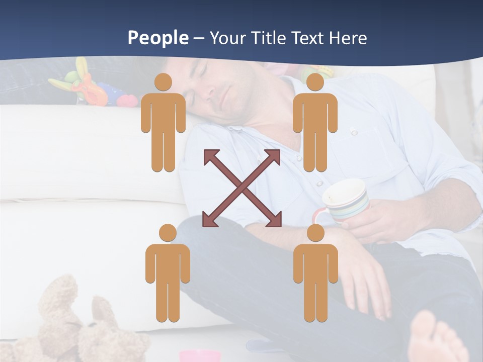 Mom Exhausted Toys PowerPoint Template