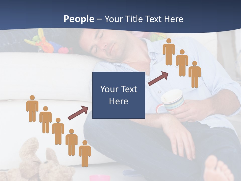 Mom Exhausted Toys PowerPoint Template