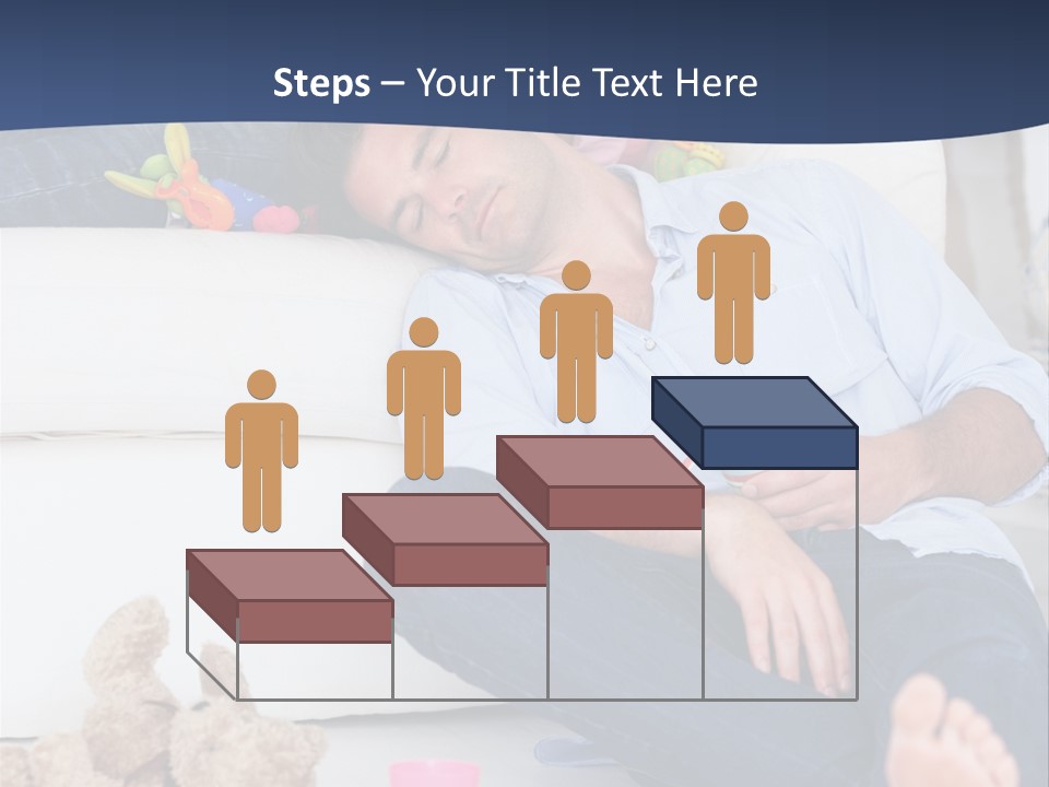Mom Exhausted Toys PowerPoint Template