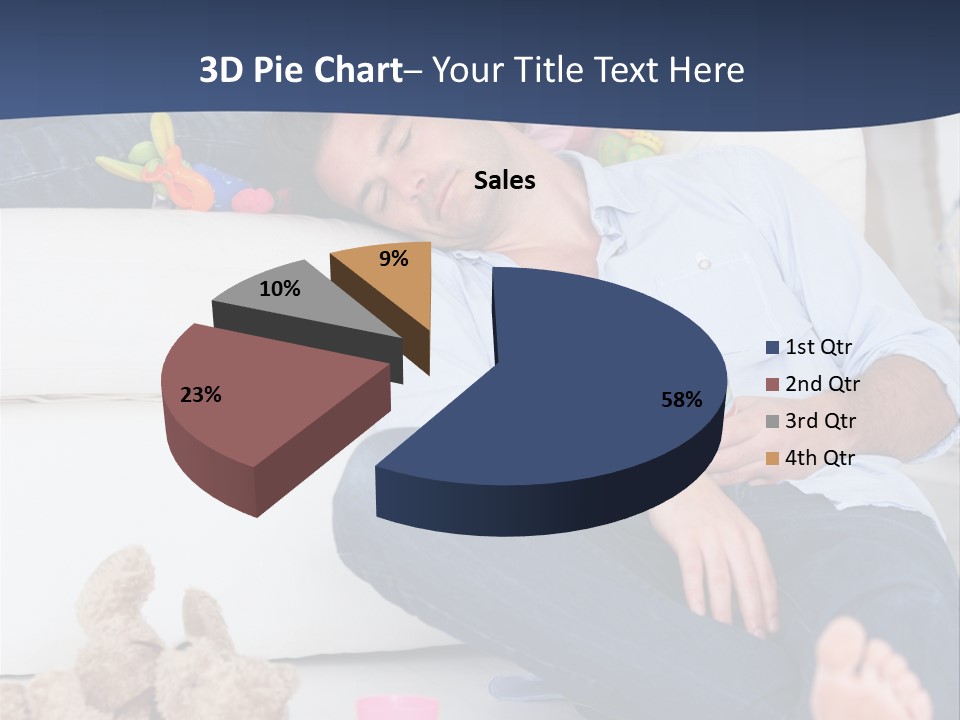 Mom Exhausted Toys PowerPoint Template