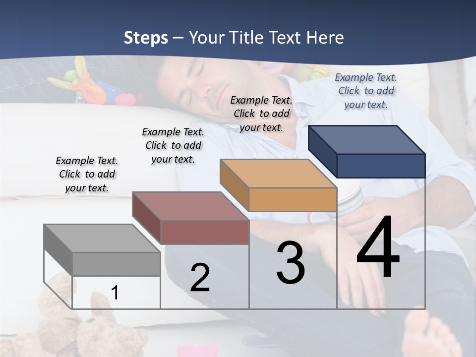 Mom Exhausted Toys PowerPoint Template